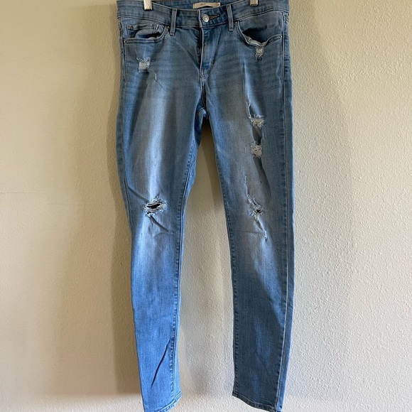 Levi’s distressed 711 skinny jeans - Picture 1 of 5